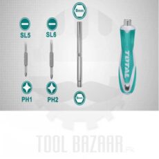 6 IN 1 SCREWDRIVER SET- TOTAL THT2506076