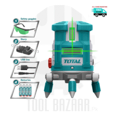 Self-Leveling Line Laser (Green Laser Beams) - 0~30m - TOTAL TLL305205