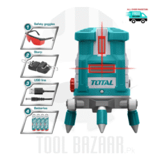 Self-Leveling Line Laser (Red Laser Beams) - 0~30m - TOTAL TLL306505
