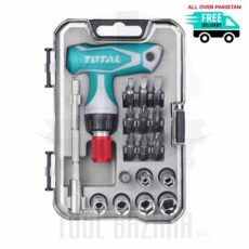 24 Pcs T-Handle Wrench Screwdriver Set - TOTAL TACSD30186