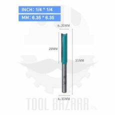 Router Bit Straight - 1/4 x 1/4 - DONGCHENG 1/4x1/4
