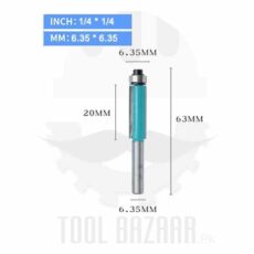 Router Bit with Bearing - 1/4 X 1/4 - DONGCHENG 1/4x1/4