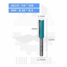 Router Bit Straight - 1/4x3/8 - DONGCHENG 1/4x3/8