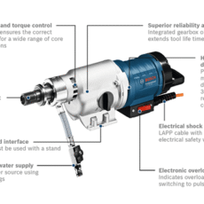 Diamond Drilling - 3200W - BOSCH GDB 350 WE - Image 3