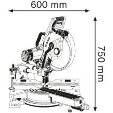 Mitre Saw Sliding - 1800W - BOSCH GCM 12 SDE - Image 3